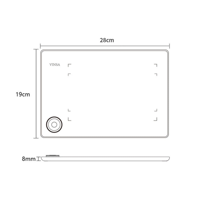 VINSA T608 se puede conectar al tablero pintado a mano del teléfono móvil, estilo:, Package 1, Package 2