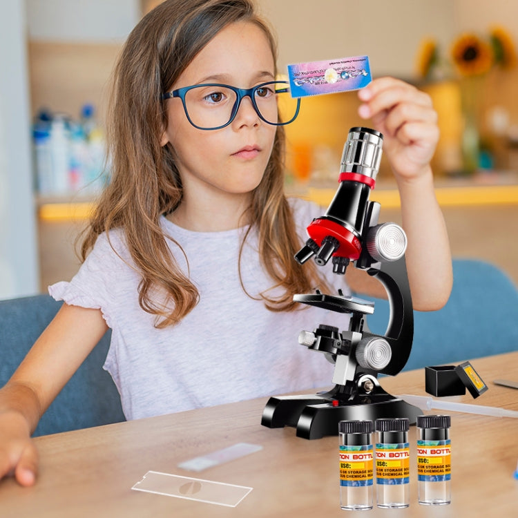 HD 1200 Veces Microscopio Niños Juguetes Educativos, Negro, Rosado, Light Blue