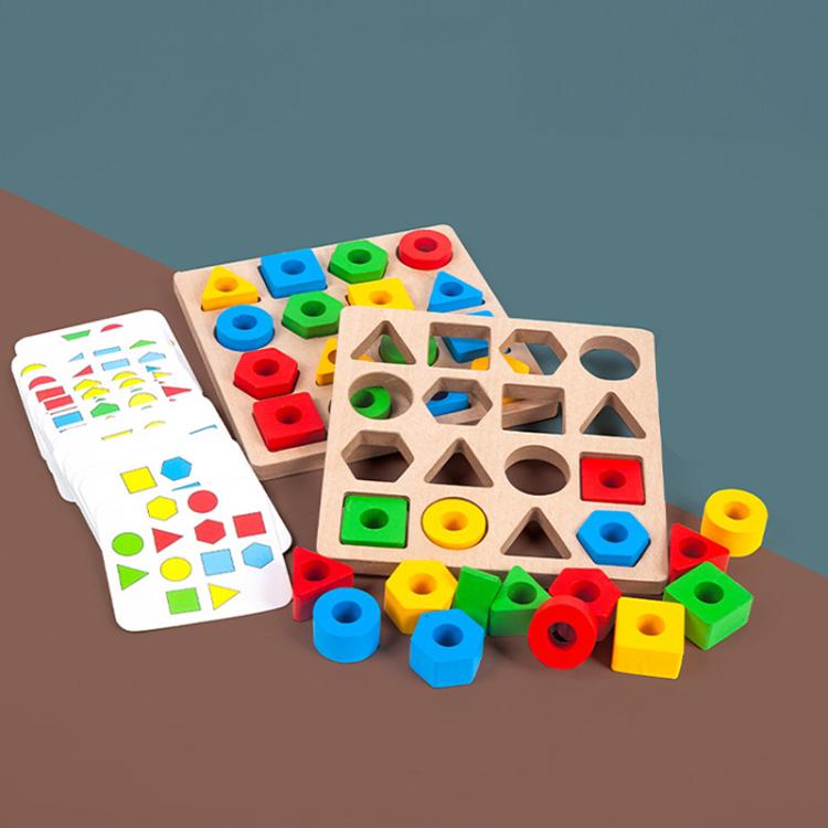 Figuras geométricas Bloques a juego Niños Puzzle Juguete, For Single, For Double