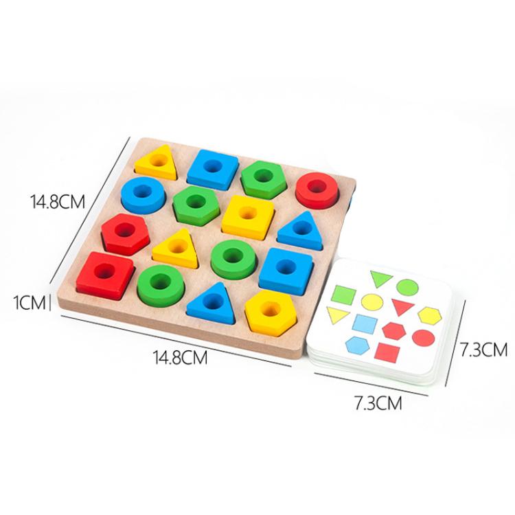 Figuras geométricas Bloques a juego Niños Puzzle Juguete, For Single, For Double