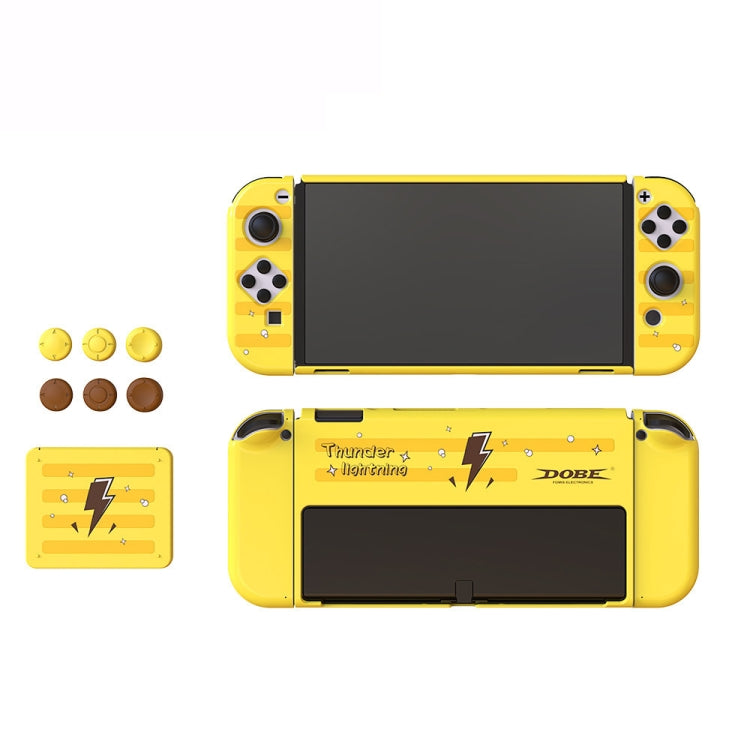 DOBE TNS-1192 carcasa protectora con mango de host + caja de tarjeta + juego de tapa basculante para interruptor OLED, TNS-1192
