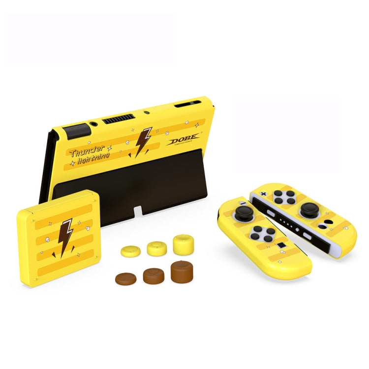 DOBE TNS-1192 carcasa protectora con mango de host + caja de tarjeta + juego de tapa basculante para interruptor OLED, TNS-1192