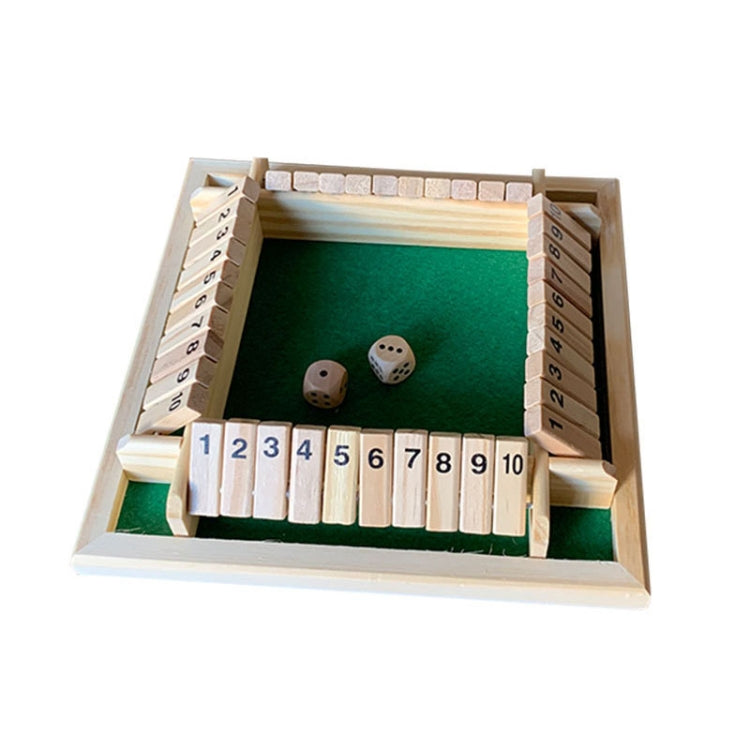 Juego de mesa Flop de cuatro caras entre padres e hijos, Green Velvet, Red Velvet, Brown Black Velvet, Four Color Velvet