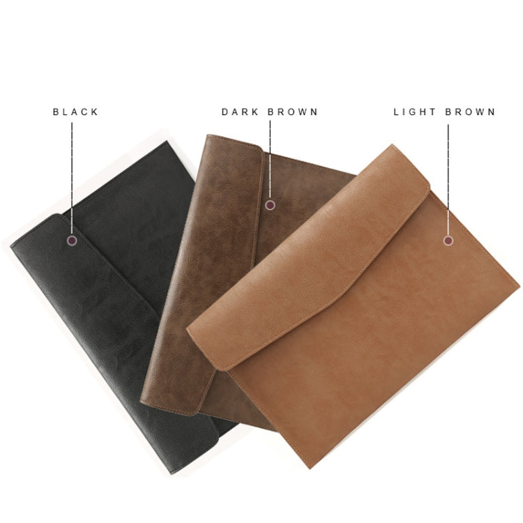 Funda de piel sintética con diseño de litchi para portátil de 13,3 pulgadas, estilo:, Single Bag (Light Brown), Single Bag  (Dark Brown), Single Bag ( Black ), Liner Bag + Power Bag  (Light Brown), Liner Bag + Power Bag  (Dark Brown)                   ...