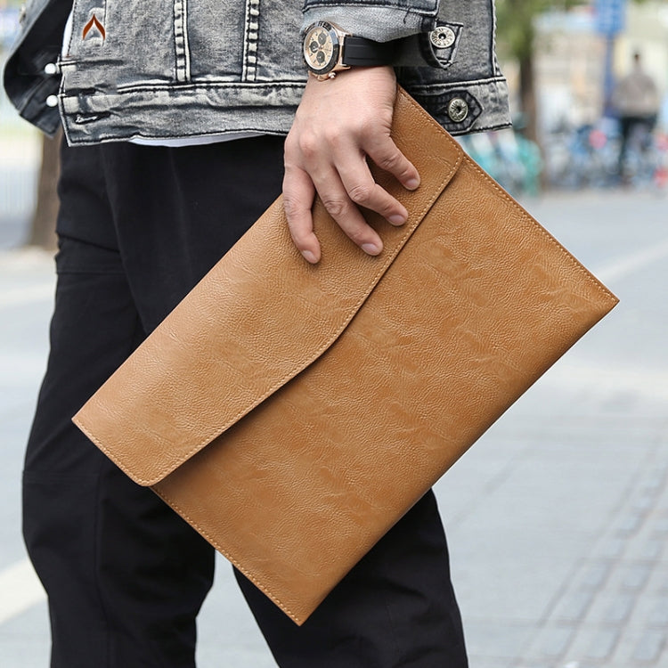 Funda de piel sintética con diseño de litchi para portátil de 13,3 pulgadas, estilo:, Single Bag (Light Brown), Single Bag  (Dark Brown), Single Bag ( Black ), Liner Bag + Power Bag  (Light Brown), Liner Bag + Power Bag  (Dark Brown)                   ...