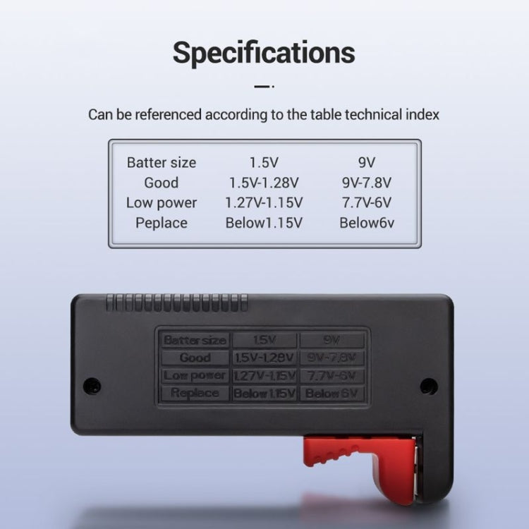 Probador de voltaje de batería de alta precisión ANENG BT-168 PRO
