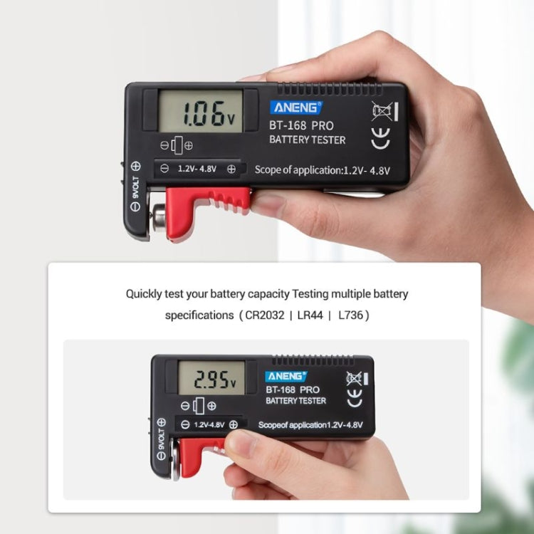 Probador de voltaje de batería de alta precisión ANENG BT-168 PRO