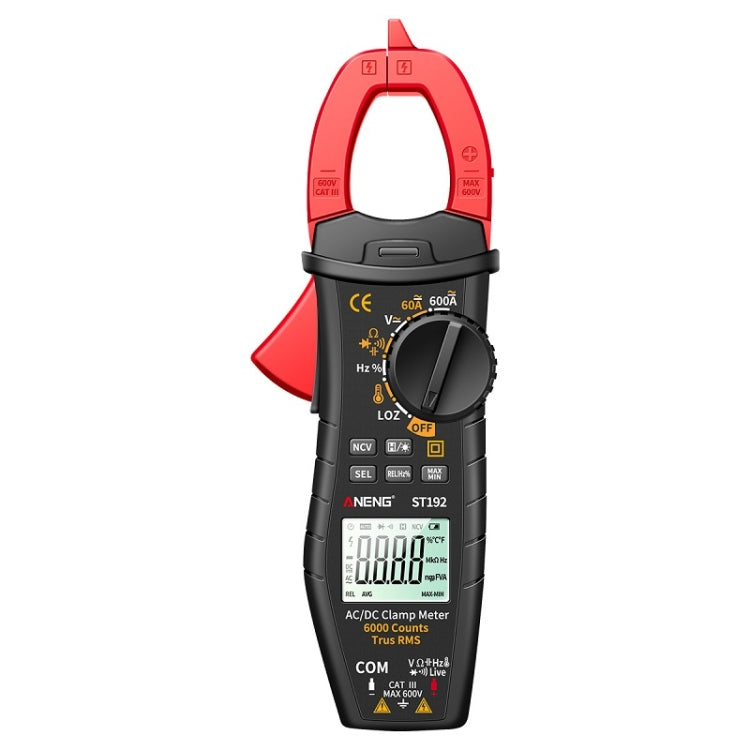 Medidor digital de abrazadera de CA y CC multifuncional ANENG, ST190 Red, ST190 Black, ST191, ST192 600A DC Current, ST193 Intelligent Automatic