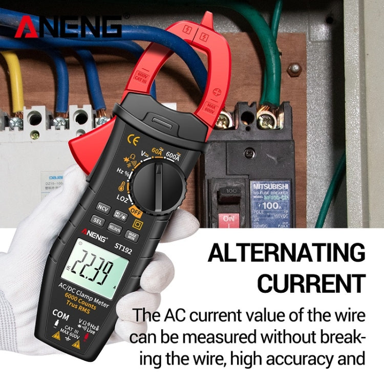 Medidor digital de abrazadera de CA y CC multifuncional ANENG, ST190 Red, ST190 Black, ST191, ST192 600A DC Current, ST193 Intelligent Automatic
