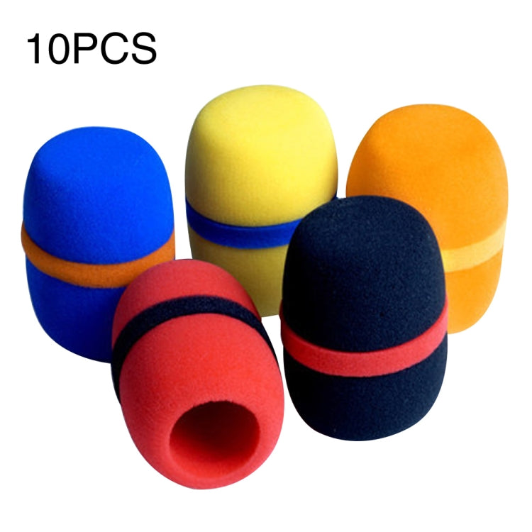 10 fundas para micrófono de esponja suave a prueba de polvo de mano.
