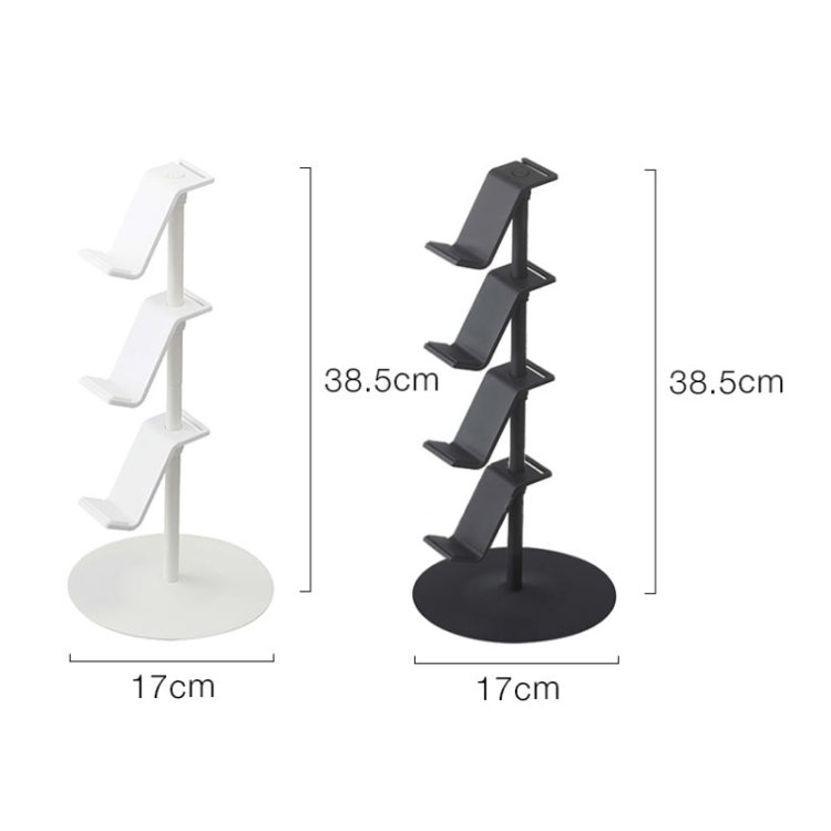 Estante de almacenamiento de gamepad Estante de almacenamiento de auriculares de escritorio, 3 Floors White, 3 Floors Black, 4 Floors White, 4 Floors Black