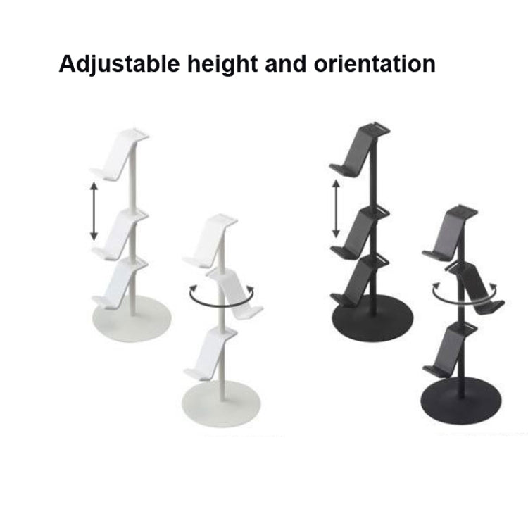 Estante de almacenamiento de gamepad Estante de almacenamiento de auriculares de escritorio, 3 Floors White, 3 Floors Black, 4 Floors White, 4 Floors Black