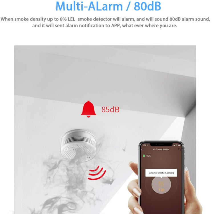 TY-SMK-07 Detector de humo WiFi inteligente para el hogar