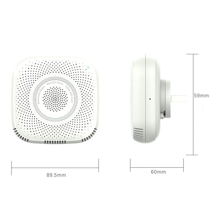 TY-GSA-87 Detector de gas WIFI para el hogar inteligente, EU Plug, US Plug, UK Plug