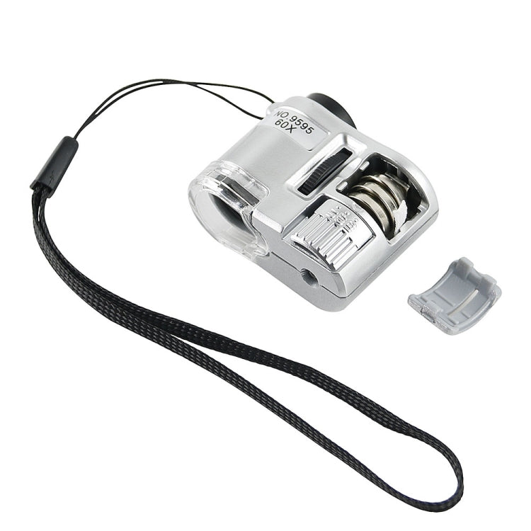 9595 60X Luz LED Luz UV Mini Microscopio, 9595