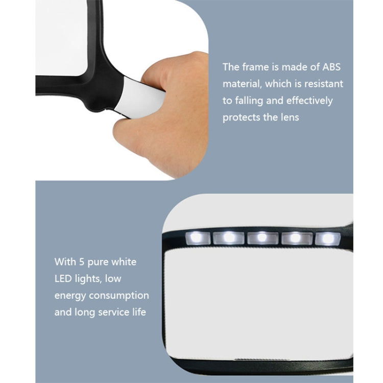 Lupa de mano plegable con luz LED 10863 3X, 3X