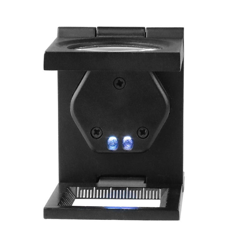 Lupa plegable con luz LED doble 9005B 10X