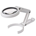 Lupa de mano con luz LED de carga USB 5X / 11X, 5X / 11X