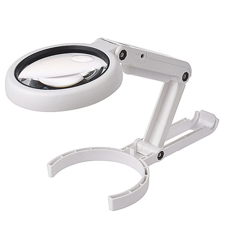 Lupa de mano con luz LED de carga USB 5X / 11X, 5X / 11X