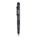 P08 LED para exteriores con pluma de autodefensa para romper ventanas de acero de tungsteno intermitente, Negro, Oro, Gris