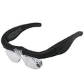 11537DC Lupa para gafas con luz LED recargable 1.5X / 2.5X / 3.5X / 5X, 11537DC