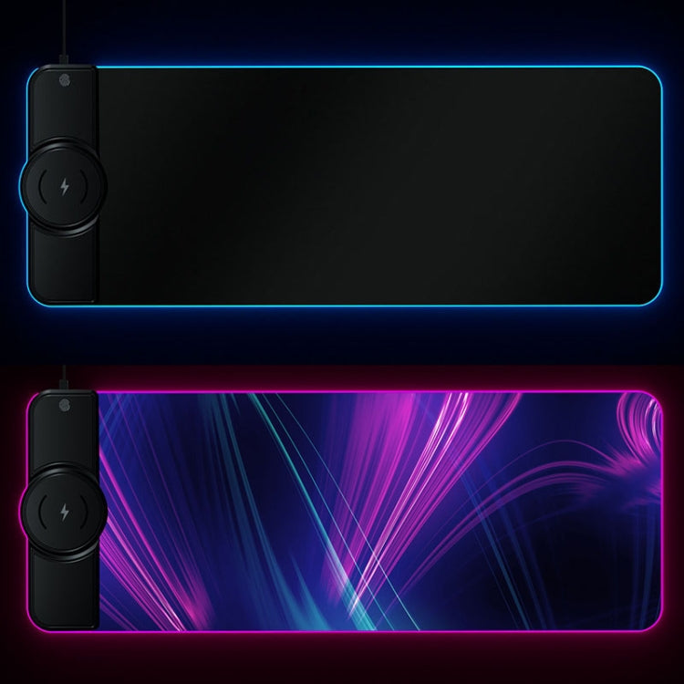 Alfombrilla de ratón con iluminación RGB multifuncional K9186 con cargador inalámbrico