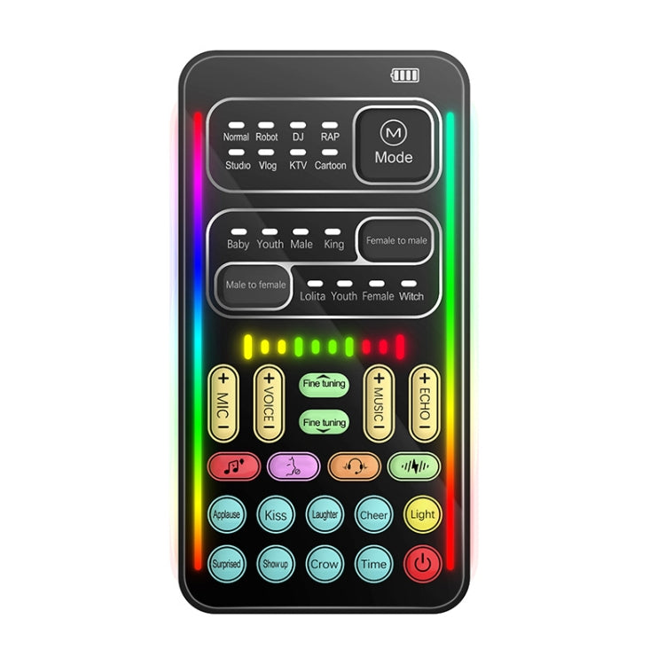 Tarjeta de sonido de computadora móvil de transmisión en vivo de juego de cambiador de voz, i9, i9  Set, K9, K9 Set