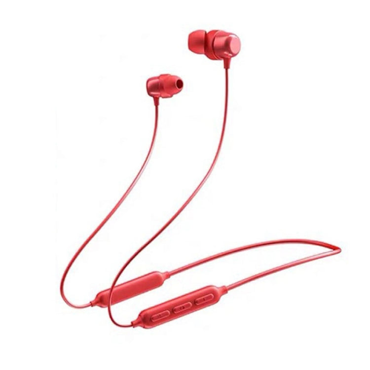 Havit i30 Mini auricular Bluetooth deportivo magnético montado en el cuello, Rojo, Negro
