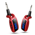 U12DX 6.35mm Jack Wireless Guitar Transmisor Receptor Adaptador Recargable, U12DX Red, U12DX Black