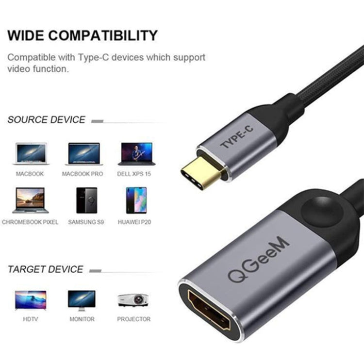 Adaptador USB tipo C a HDMI QGeem QG-UA01