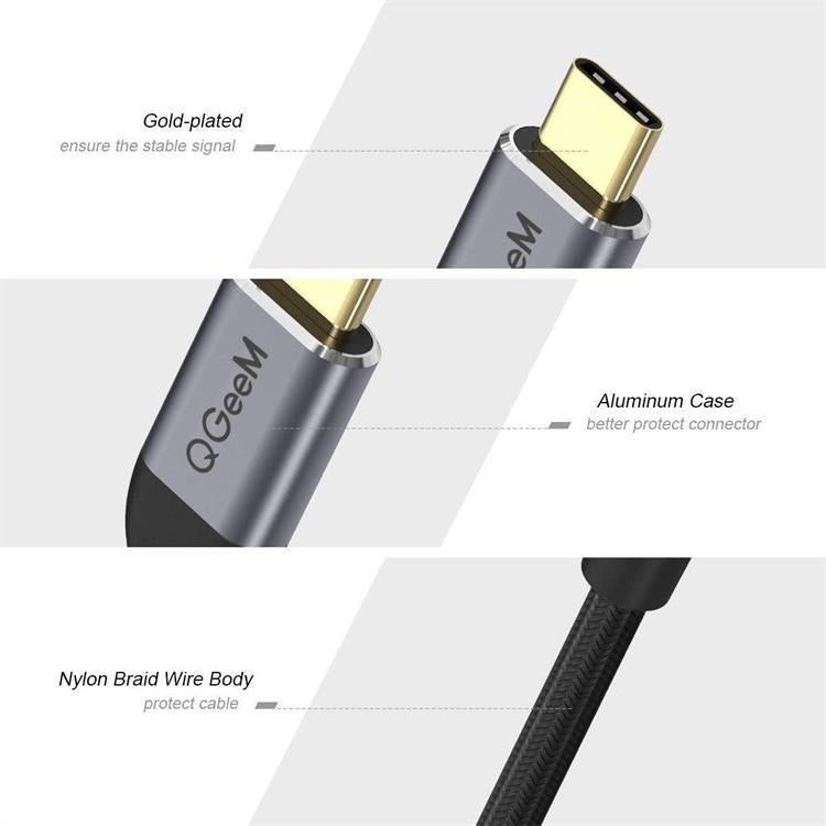 Adaptador USB tipo C a HDMI QGeem QG-UA01