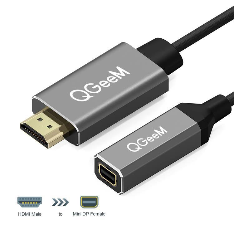 QGeeM QG-HD02 Convertidor HDMI simple a mini DP