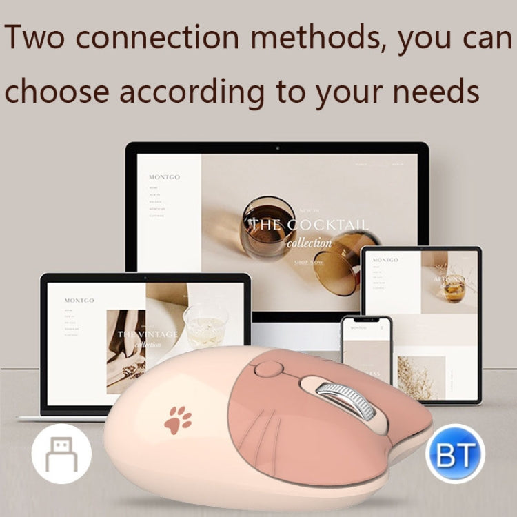 M3 3 Teclas Cute Silent Laptop Mouse Inalámbrico, Especificaciones:, Wireless Version (Vitality Pink), Wireless Version (Dream Blue), Wireless Version (Milk Tea), Bluetooth Wireless Version (Milk Tea), Bluetooth Wireless Version (Pink)                 ...