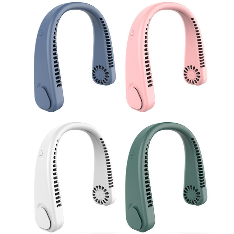 Ventilador de cuello colgante portátil para exteriores F2 USB, Blanco, Rosado, Azul, Verde, White, Pink, Blue, Green