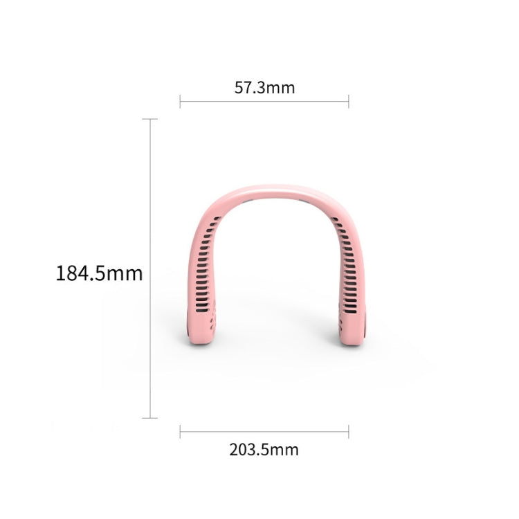 Ventilador de cuello colgante portátil para exteriores F2 USB, Blanco, Rosado, Azul, Verde, White, Pink, Blue, Green