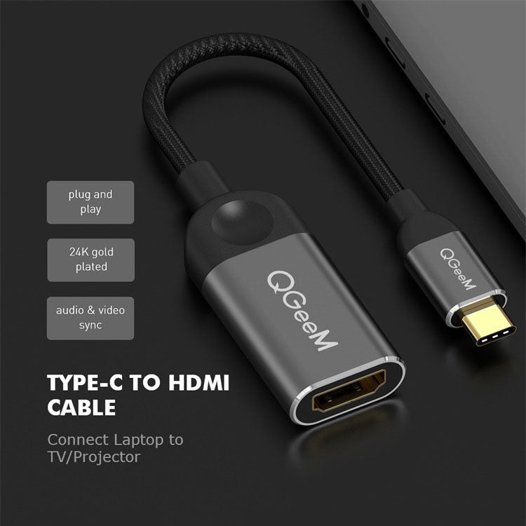 Adaptador QGeeM QG-UA01 USB TIPO-C a HDMI