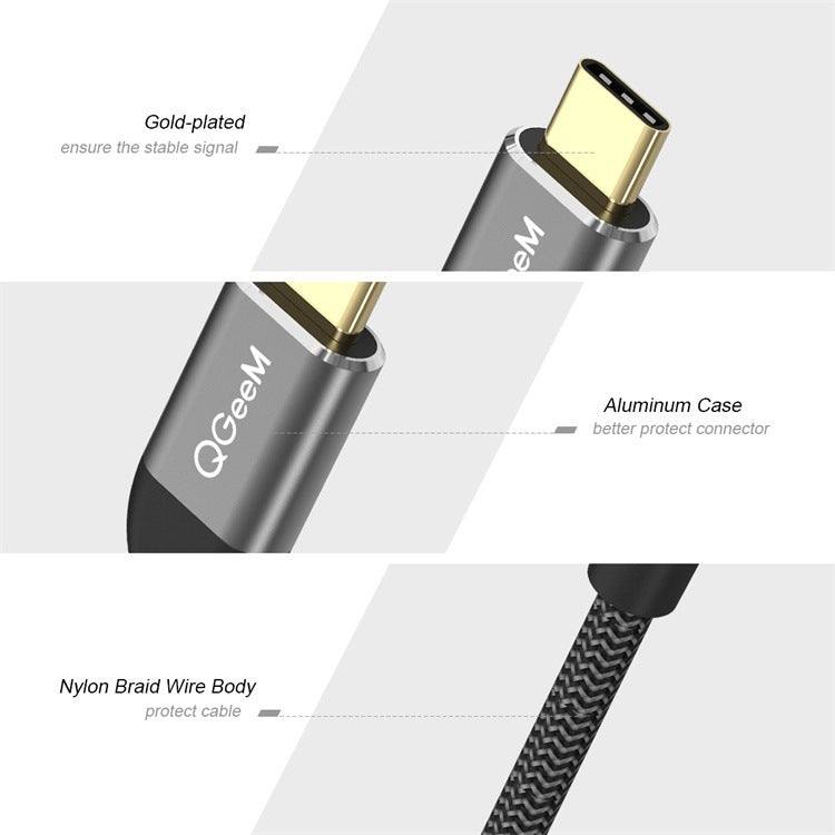 Adaptador QGeeM QG-UA01 USB TIPO-C a HDMI