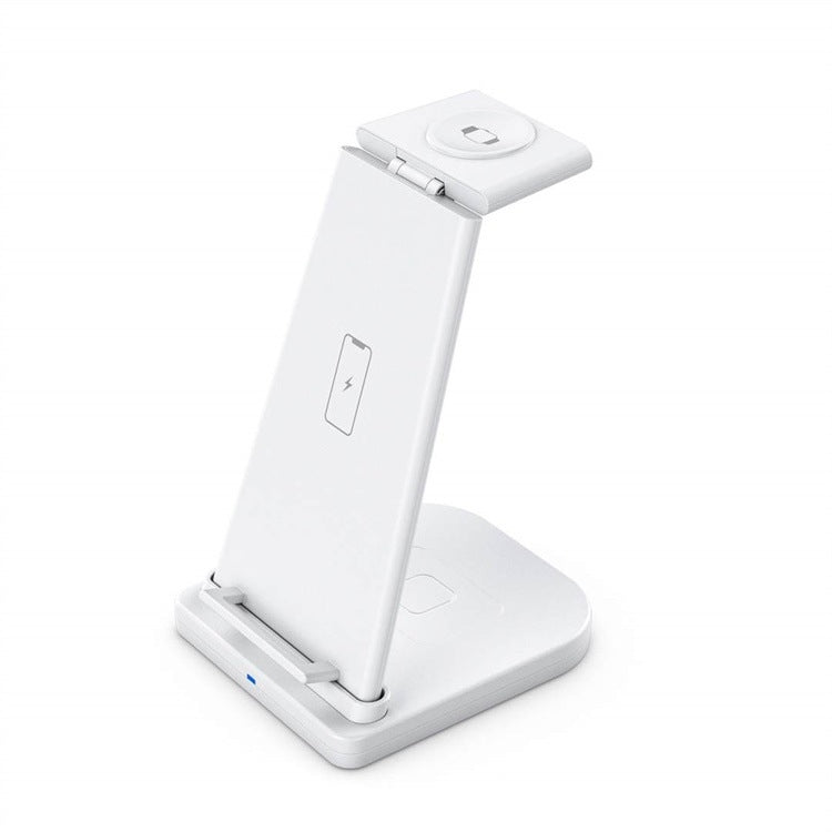QGeeM QG-WC05 3 en 1 Cargador inalámbrico portátil desmontable, Blanco, Negro