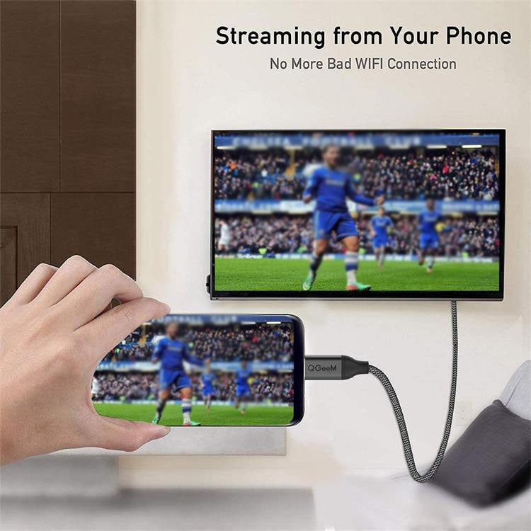 QGeeM QG-UA09 Tipo-C a cable HDMI, 1.2m, 1.8m, 3m