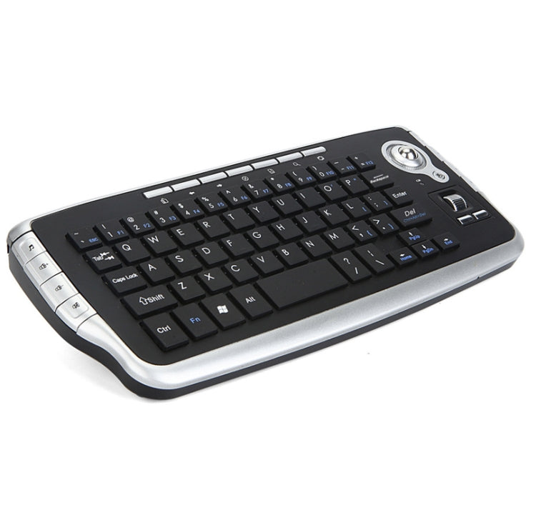 MY-10 2.4G 78 teclas 1200 DPI Mini teclado inalámbrico Trackball Teclado inalámbrico y juego de mouse