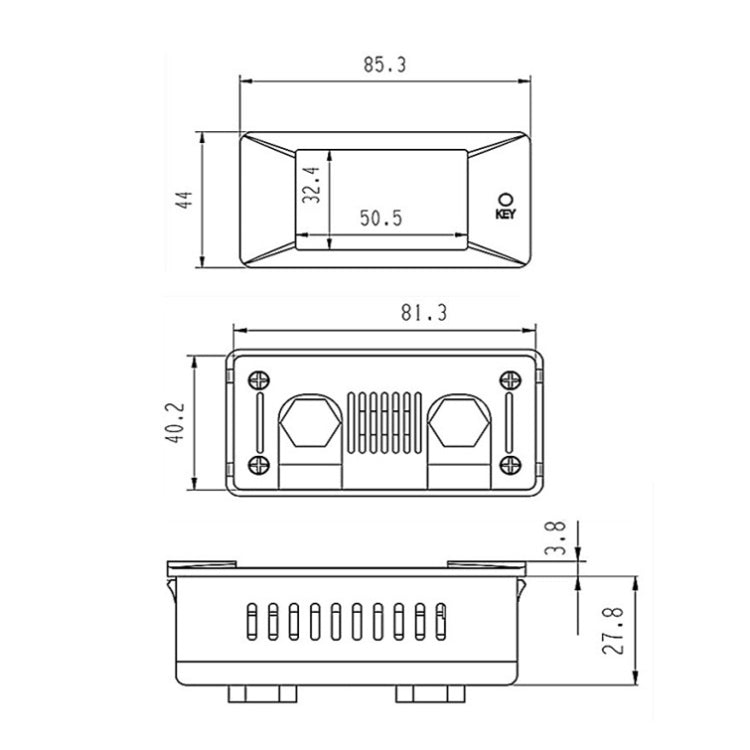 Peacefair PZEM-025 DC Multifuncional DC Digital Display Tester, 50A, 100A, 200A, 300A