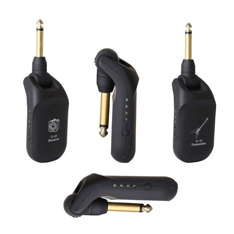 Receptor transmisor de audio inalámbrico para guitarra eléctrica C01, Black