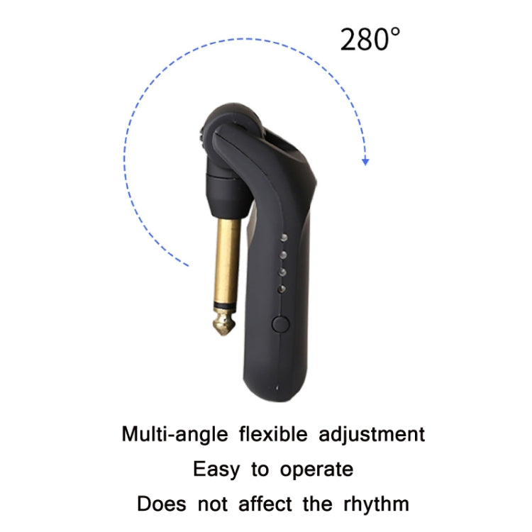 Receptor transmisor de audio inalámbrico para guitarra eléctrica C01, Black