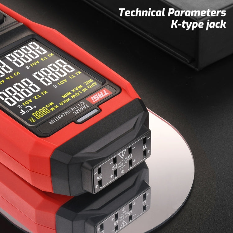 TASI Medidor de temperatura de contacto Termómetro de sonda de termopar tipo K, estilo:, TA612A Single Channel, TA612B Dual Channels, TA612C 4 Channels
