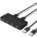 HUB USB 2.0 multifuncional 2 en 4 salidas
