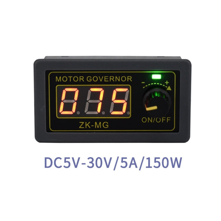 ZK-MG 5-30V Codificador de pantalla digital del gobernador del motor de CC PWM de alta potencia, 150W
