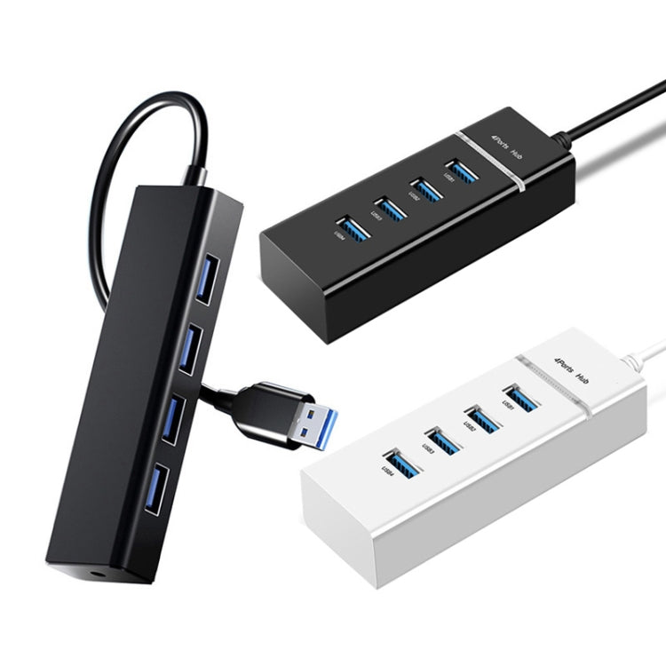 Convertidor HUB de 4 puertos USB 2.0, longitud del cable: 15 cm, estilo:, Without Light Bar, With Light Bar Black, With Light Bar White