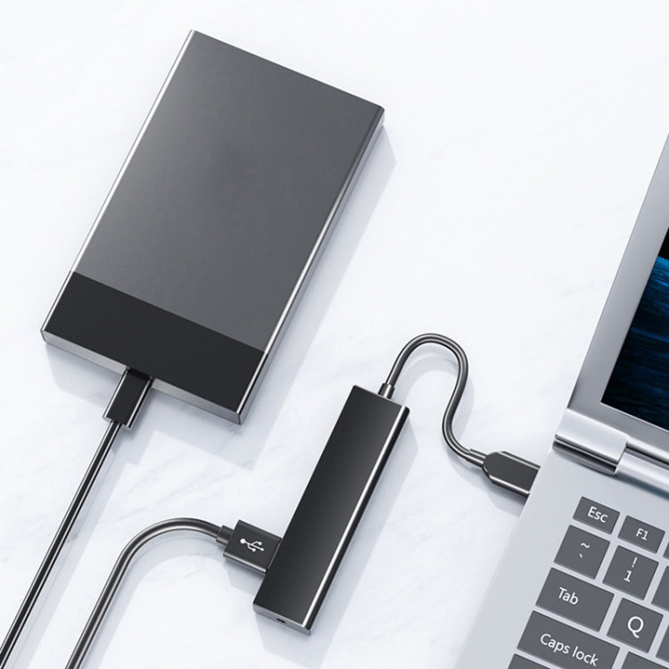 Convertidor HUB de 4 puertos USB 2.0, longitud del cable: 15 cm, estilo:, Without Light Bar, With Light Bar Black, With Light Bar White