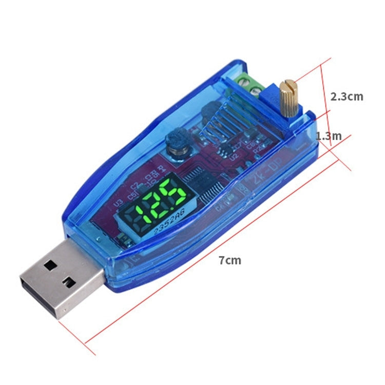 Módulo regulador de fuente de alimentación ajustable USB de 5 V a 1-24 V DC-DC, entrega aleatoria de color, 5V To 1-24V
