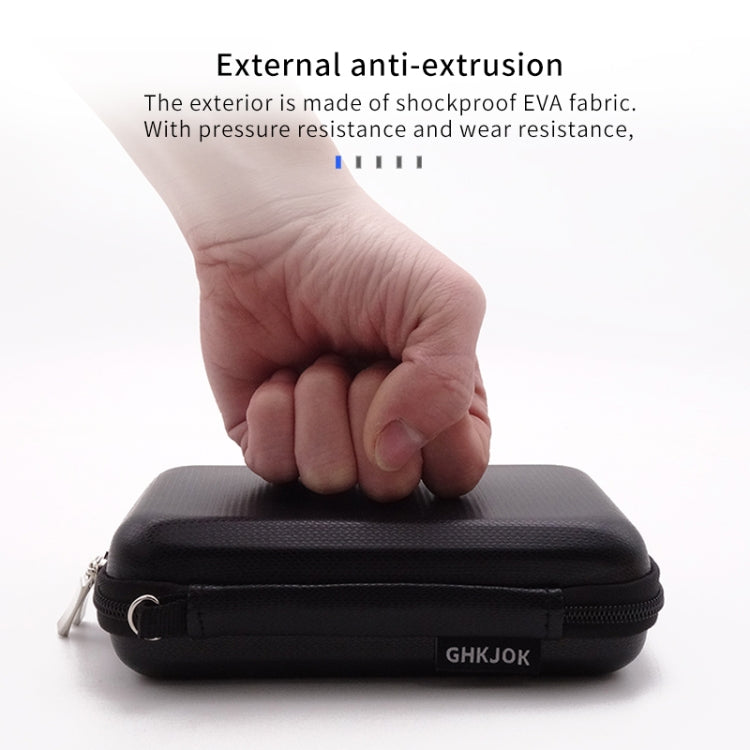 CHKJOK GH1805 EVA Disco duro móvil Bolsa de carcasa dura antipresión, GH1805 Black, GH1805 Blue, GH1805 Red